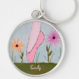 Ballet in Flowers Customisable Keychain