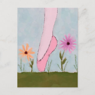 Ballet in Flowers Postcard