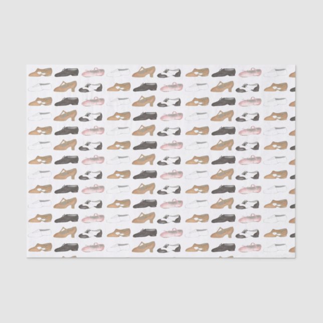 Ballet Jazz Tap Lyrical Acro Character Dance Shoes Tissue Paper (Front)