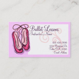 Ballet Lesson customisable business cards