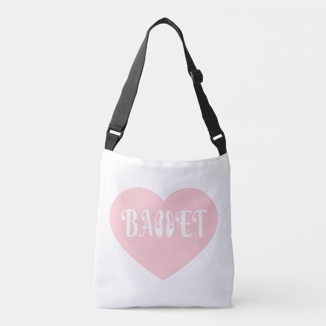 Ballet Love Dance Personalise Ctomizeus Crossbody Bag (Front)