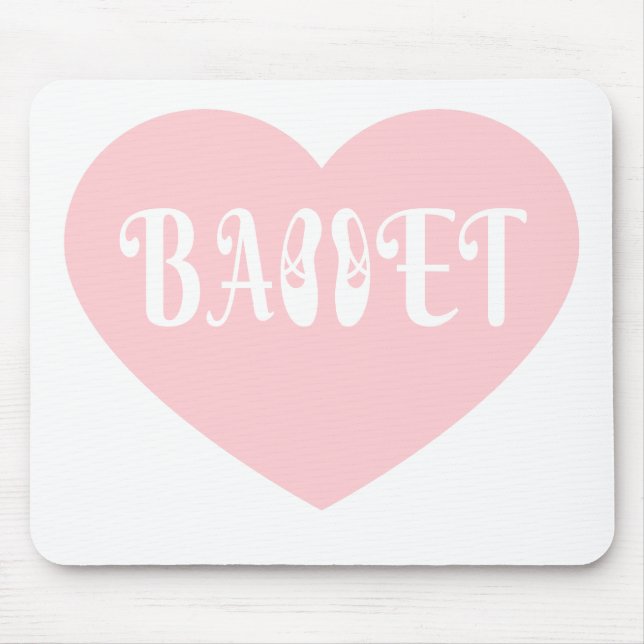Ballet Love Dance Personalise Ctomizeus Mouse Mat (Front)
