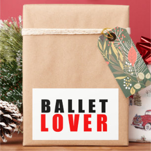 Ballet lover rectangular sticker