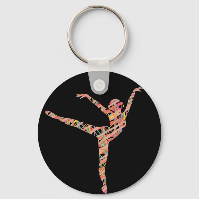 Ballet modern dancer key ring (Front)