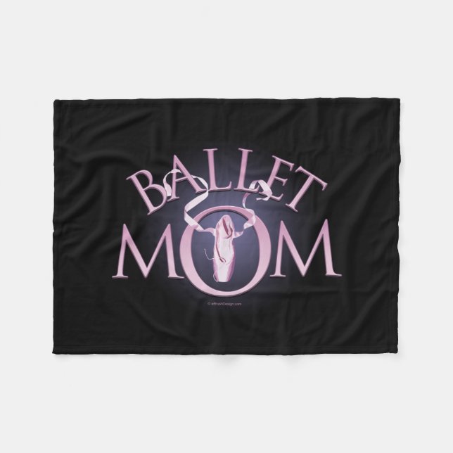 Ballet Mum Fleece Blanket (Front (Horizontal))