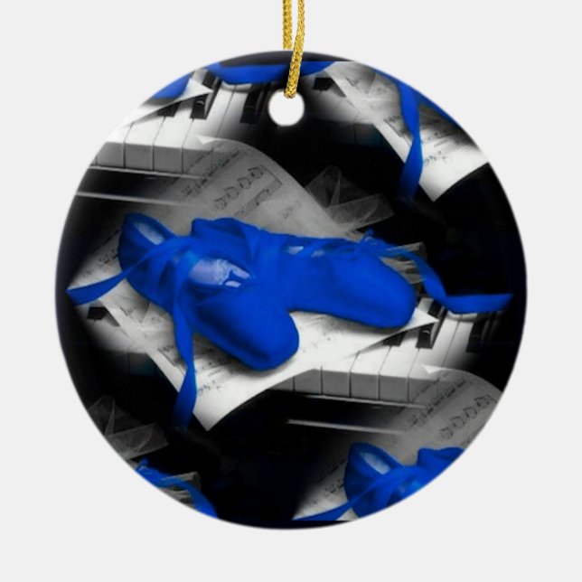 Ballet Notes Ornament (Front)