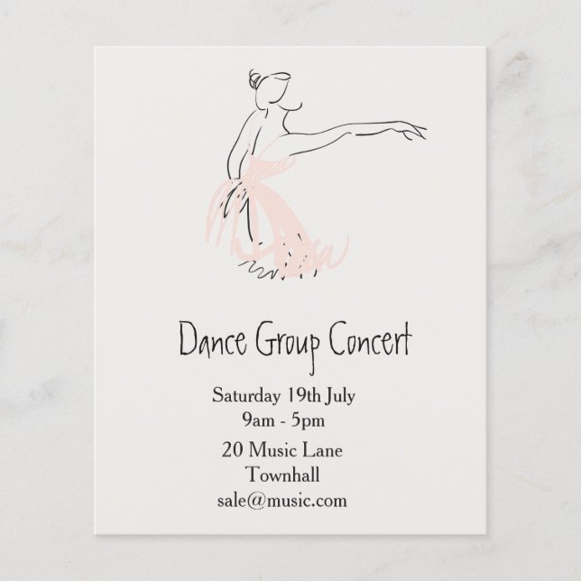 Ballet or modern dance performance flyer (Front)