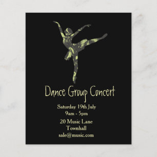 Ballet or modern dance performance flyer