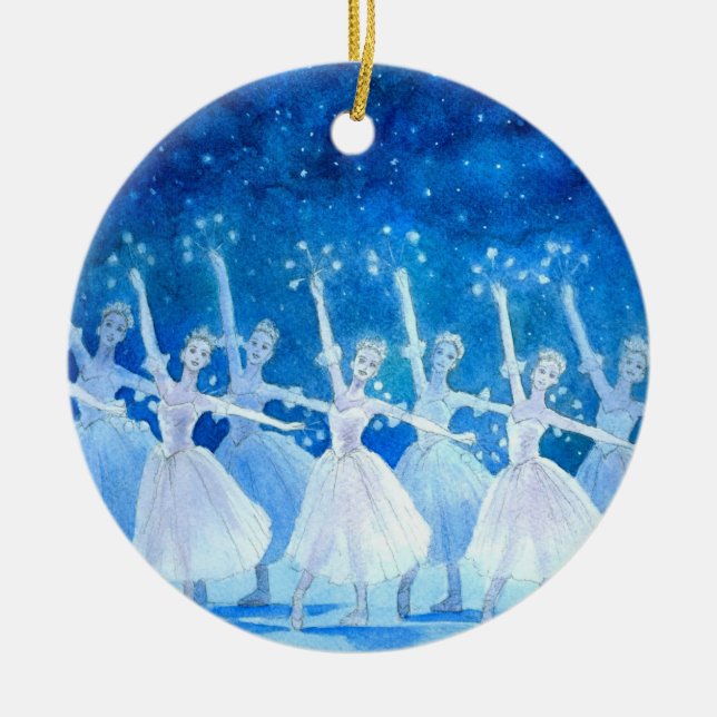 Ballet Ornament - Dance of the Snowflakes (Front)