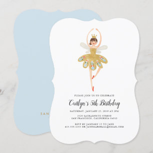 Ballet Party Invitation   Ballerina Birthday Party
