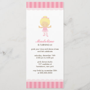Ballet Party Invitations