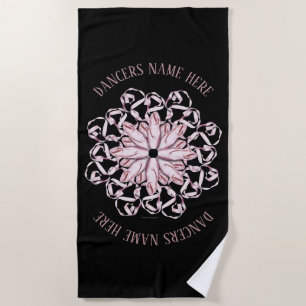 Ballet Pattern Beach Towel