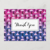 Ballet Pattern on Pink and Blue Gradient