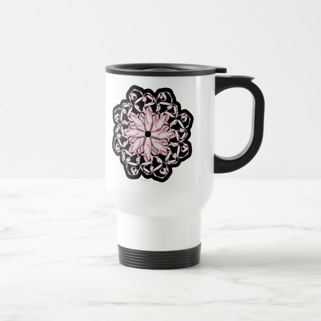 Ballet Pattern (pink) Travel Mug (Right)