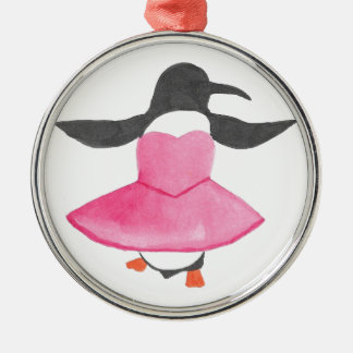 Ballet Penguin Metal Tree Decoration