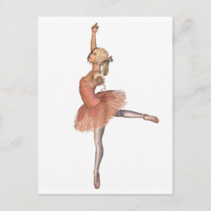 Ballet Performance - Attitude Pose Postcard