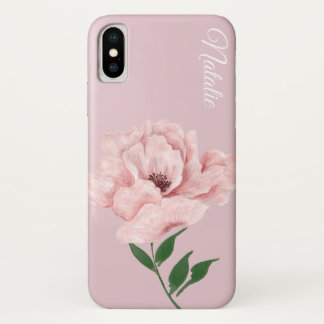 Ballet Pink Flower iPhone X Case