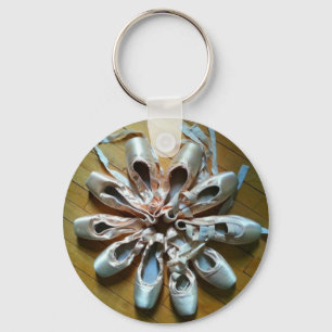 Ballet Pointe Shoes Keychain