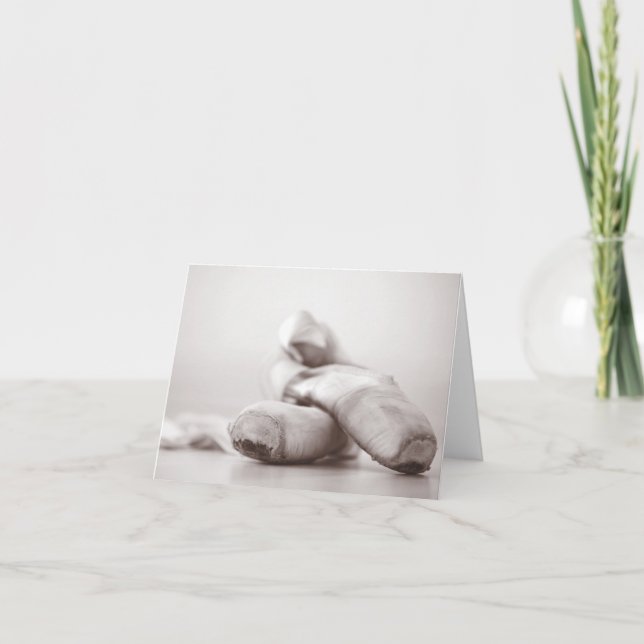 Ballet Pointe Shoes on Dance Floor Template (Front)