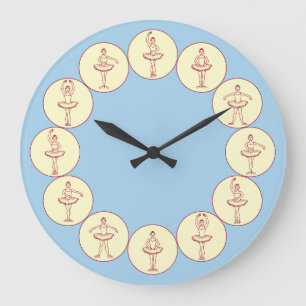 Ballet Positions Large Clock