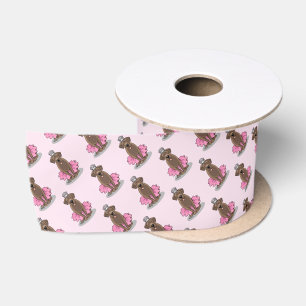 Ballet Princess Chocolate Lab Labrador Retriever Satin Ribbon