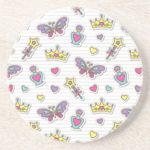 ballet princess pattern coaster