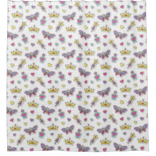 ballet princess pattern shower curtain