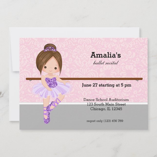 Ballet Recital Invitation (Front)
