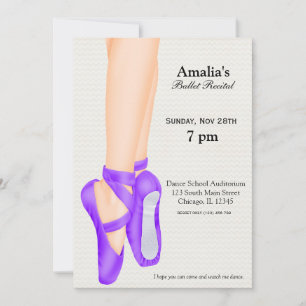 Ballet Recital Invitation