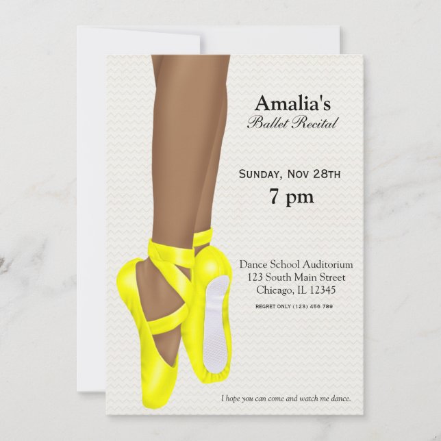 Ballet Recital Invitation (Front)