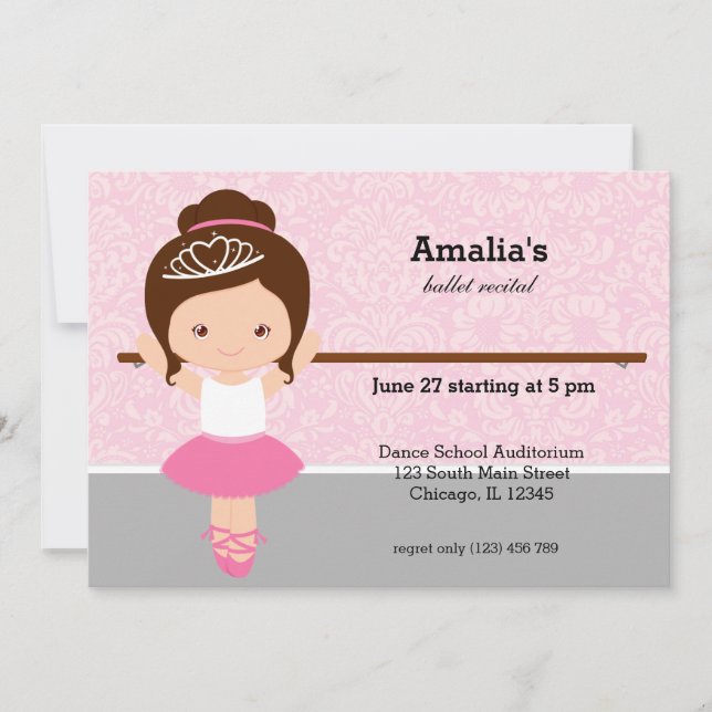Ballet Recital Invitation (Front)