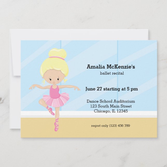 Ballet recital invitation (Front)
