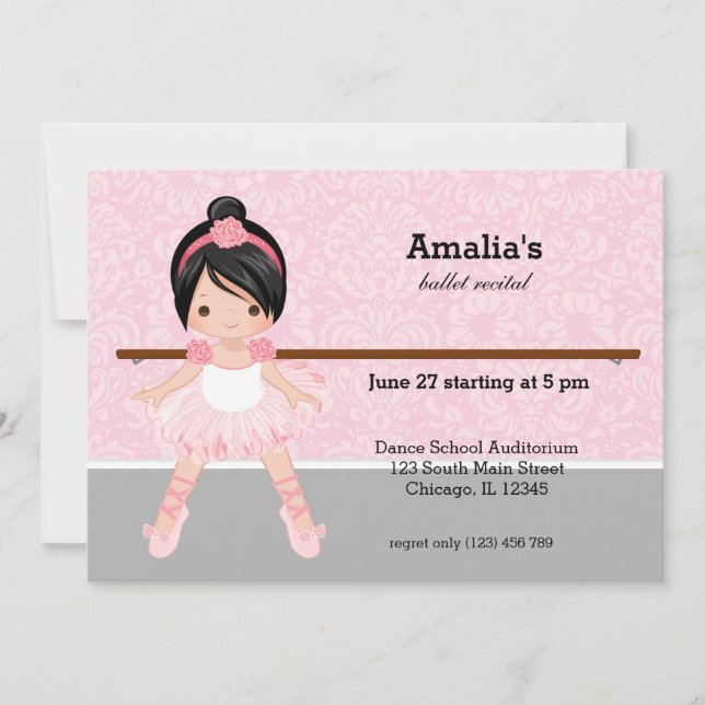Ballet Recital Invitation (Front)