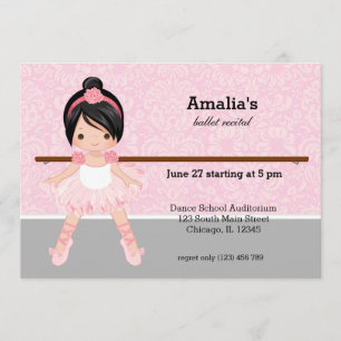 Ballet Recital Invitation