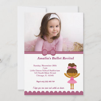 Ballet Recital Invitation