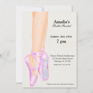 Ballet Recital Invitation