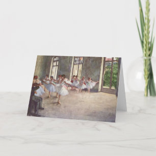 Ballet Rehearsal by Degas Card