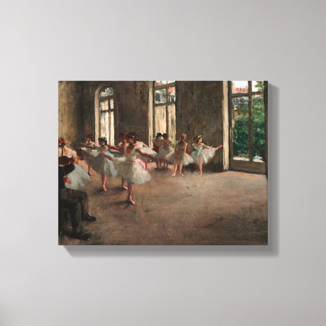 Ballet Rehearsal - Edgar Degas - 1873 Canvas Print (Front)
