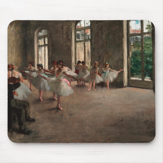 Ballet Rehearsal - Edgar Degas - 1873 Mouse Mat (Front)