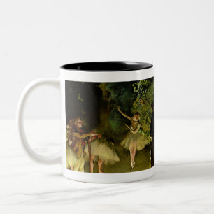 Ballet Rehearsal - Edgar Degas - 1875 Two-Tone Coffee Mug