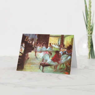Ballet Rehearsal - Edgar Degas - 1880 Card