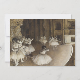Ballet Rehearsal On Stage Edgar Degas