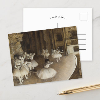 Ballet Rehearsal on Stage | Edgar Degas Postcard