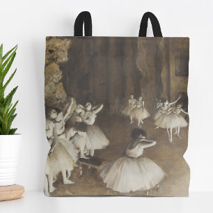 Ballet Rehearsal on Stage   Edgar Degas Tote Bag