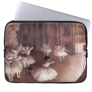Ballet Rehearsal on the Stage by Edgar Degas Laptop Sleeve