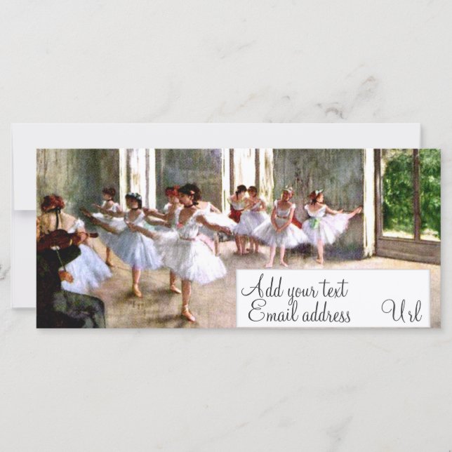 Ballet Rehearsal Rack Cards (Front)
