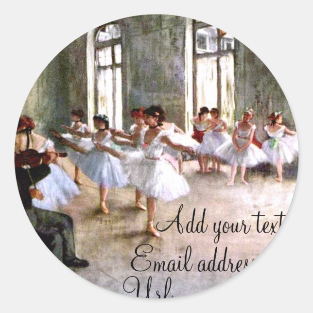 Ballet Rehearsal Stickers (Front)