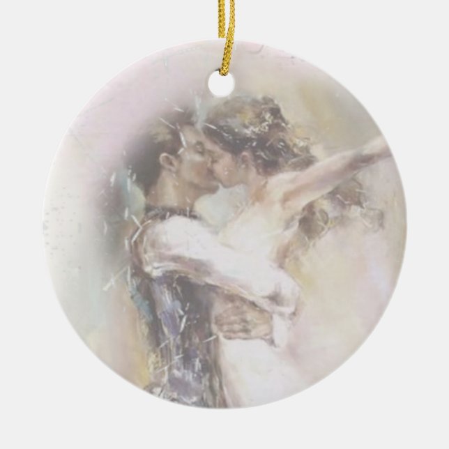Ballet Romance Ceramic Tree Decoration (Front)