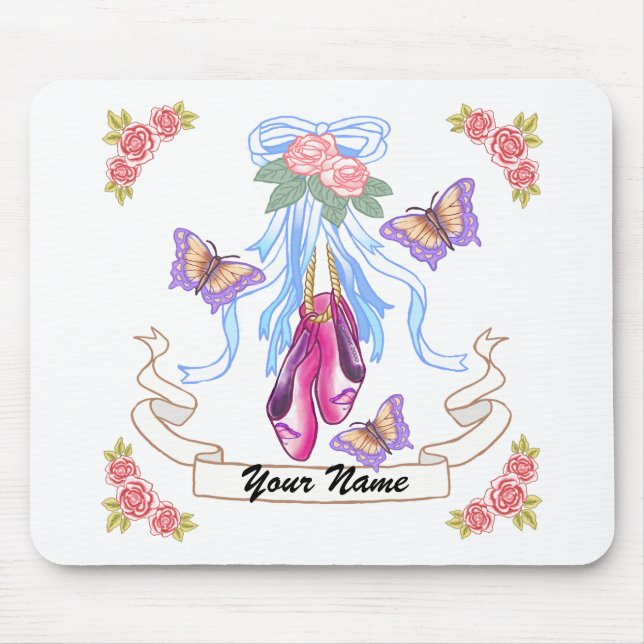 Ballet Roses Mouse Mat (Front)