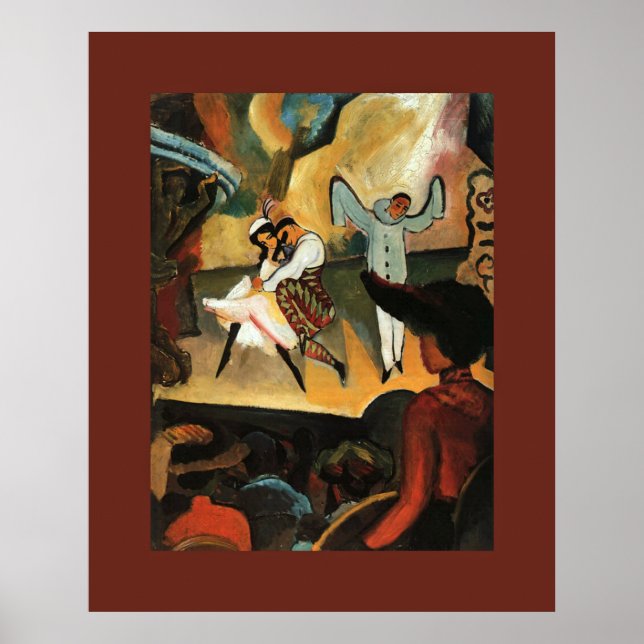 Ballet Russes ~ Russian Ballet ~1912 ~August Macke Poster (Front)